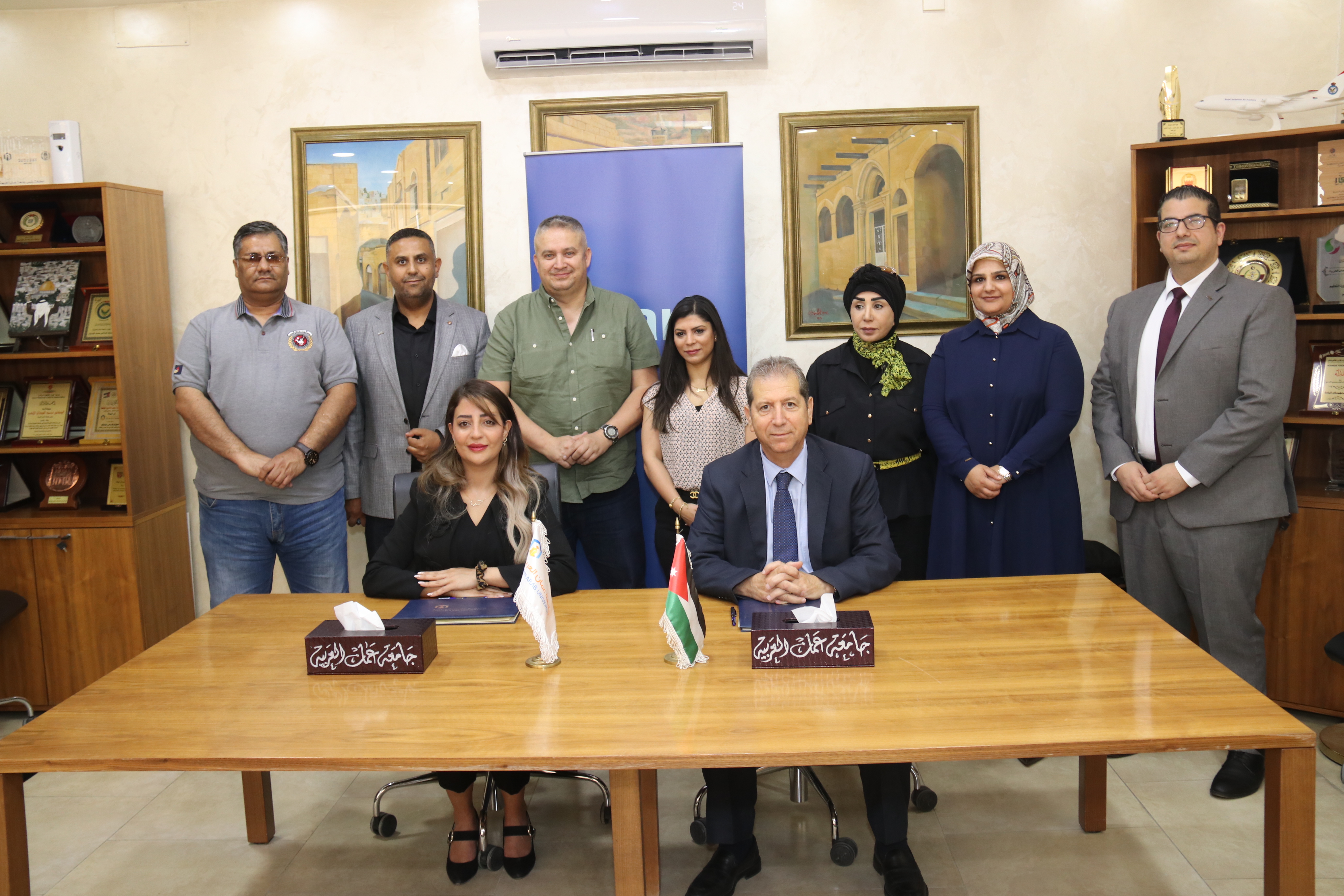 جامعة عمان العربية ومنظمة سبارك / الأردن توقعان مذكرة تفاهم3