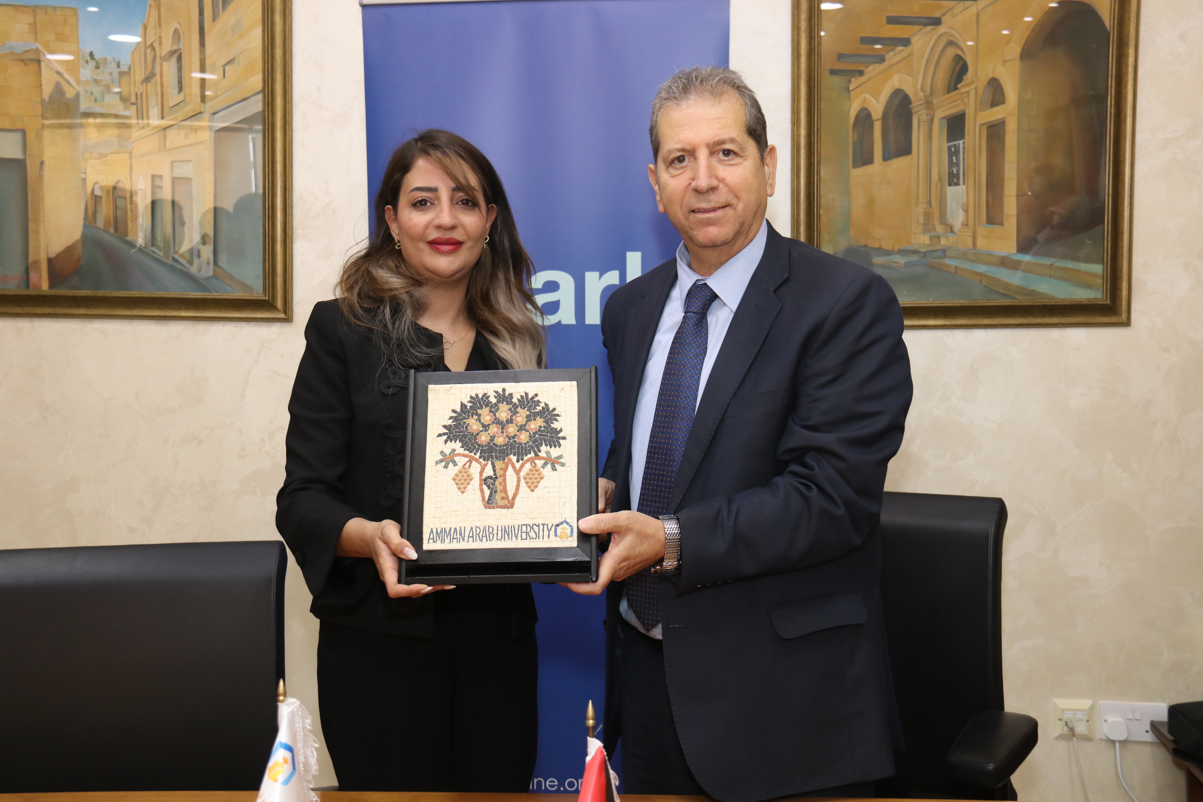 جامعة عمان العربية ومنظمة سبارك / الأردن توقعان مذكرة تفاهم4