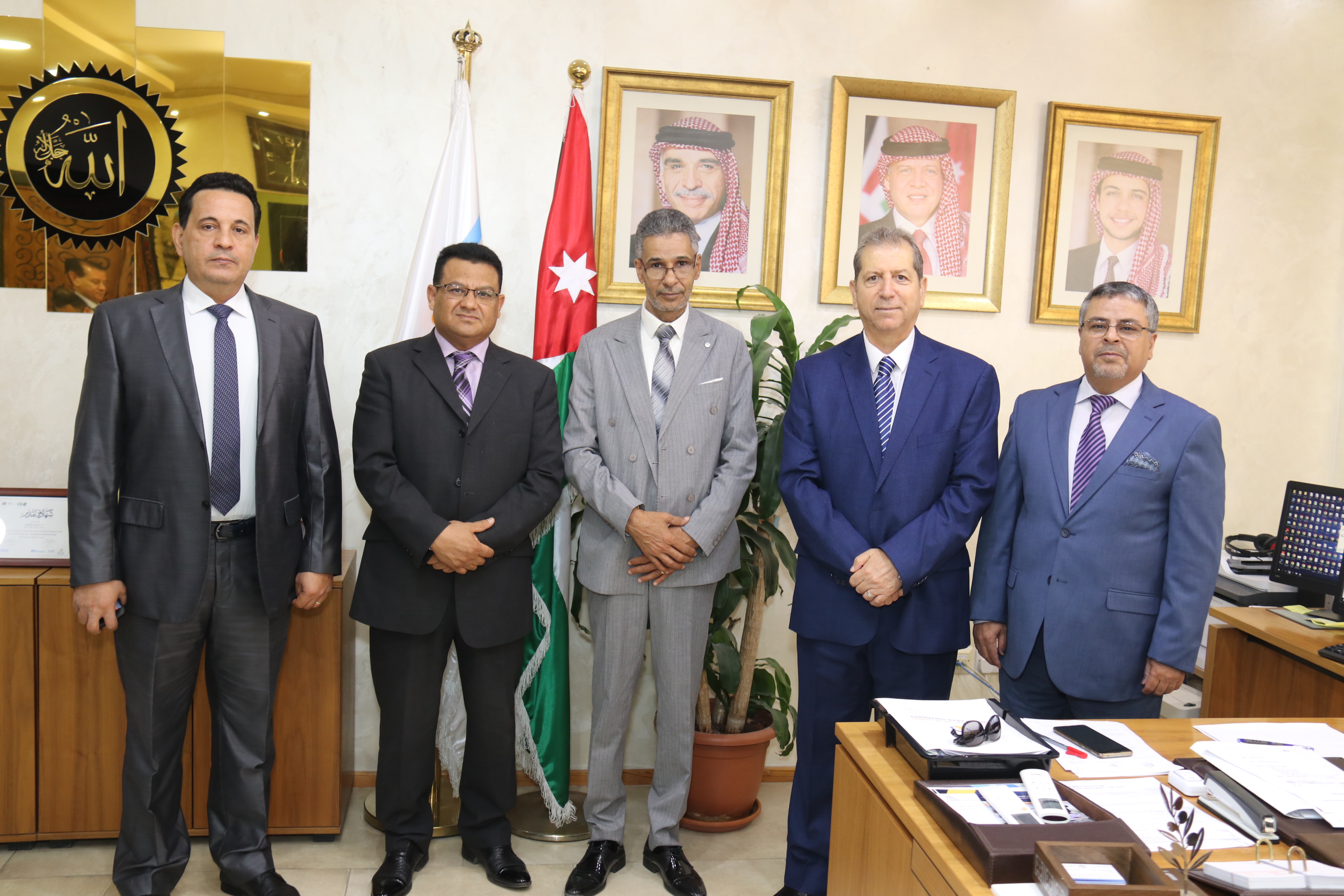 وفد من جامعة سرت الليبية يزور جامعة عمان العربية2