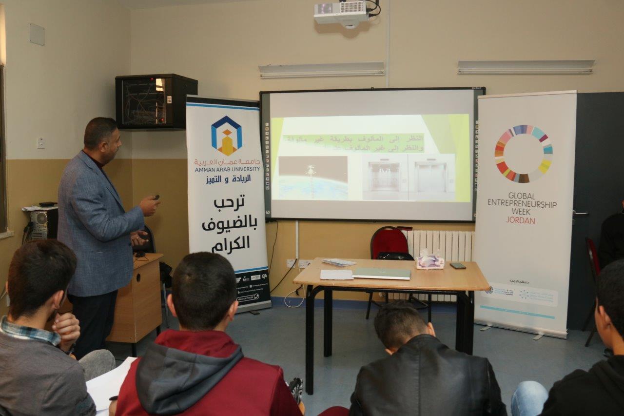 فعاليات "أسبوع الريادة العالمي" في جامعة عمان العربية1