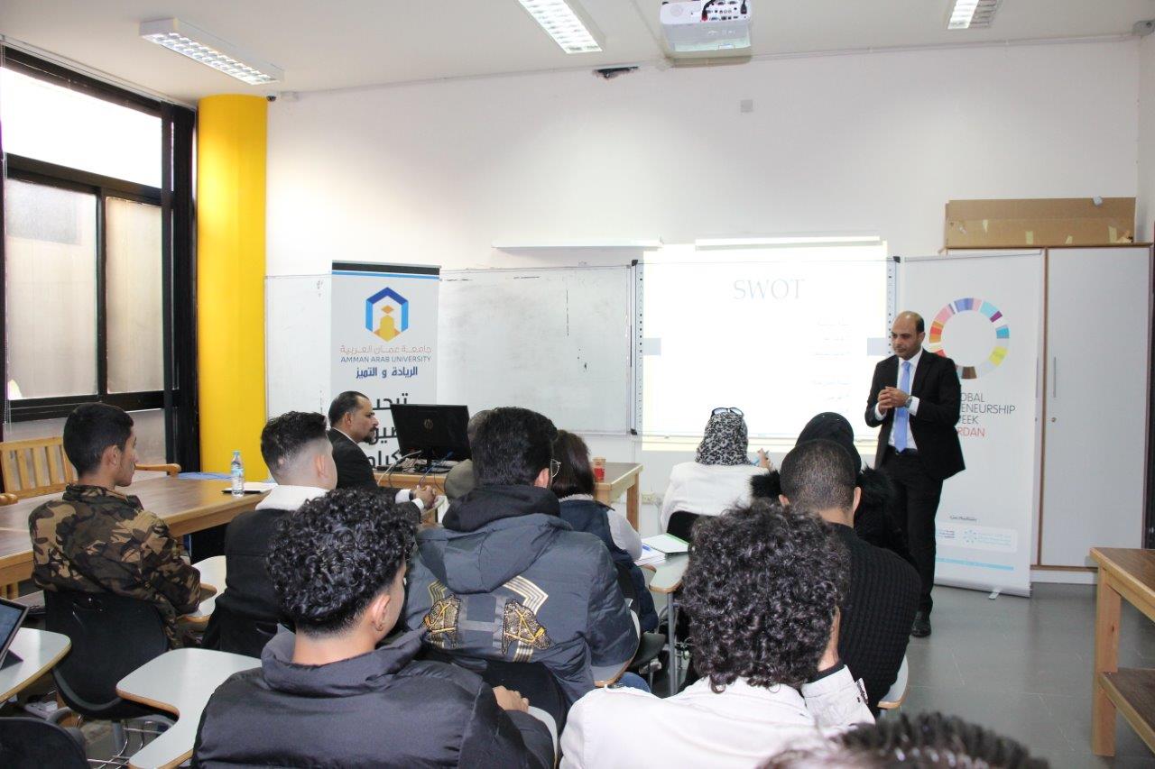 فعاليات "أسبوع الريادة العالمي" في جامعة عمان العربية10