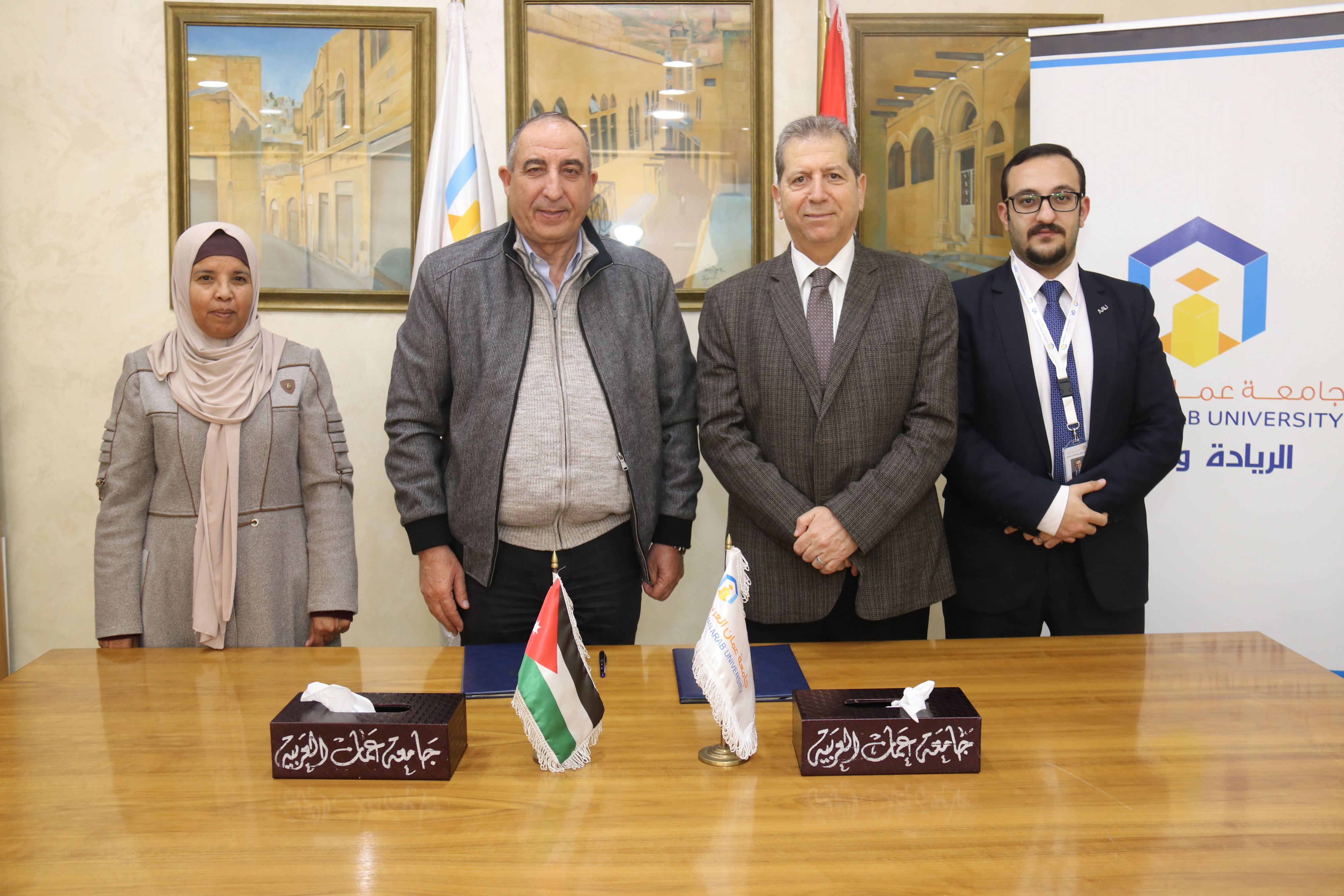 "عمّان العربية " و "بلدية عين الباشا" يجدّدان سبل التعاون المشتركة3