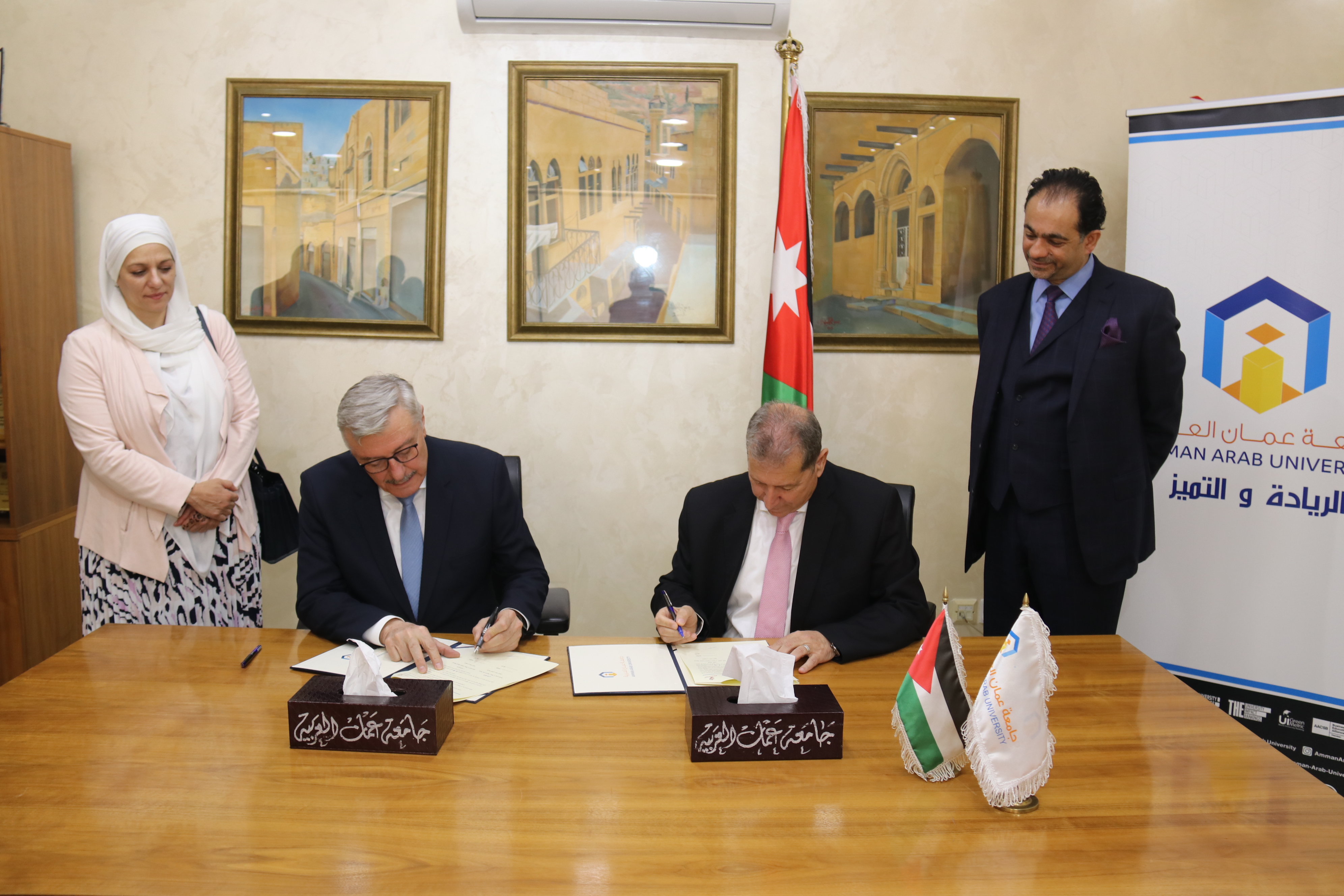 مذكرة تفاهم بين الحديقة النباتية الملكية وجامعة عمان العربية4