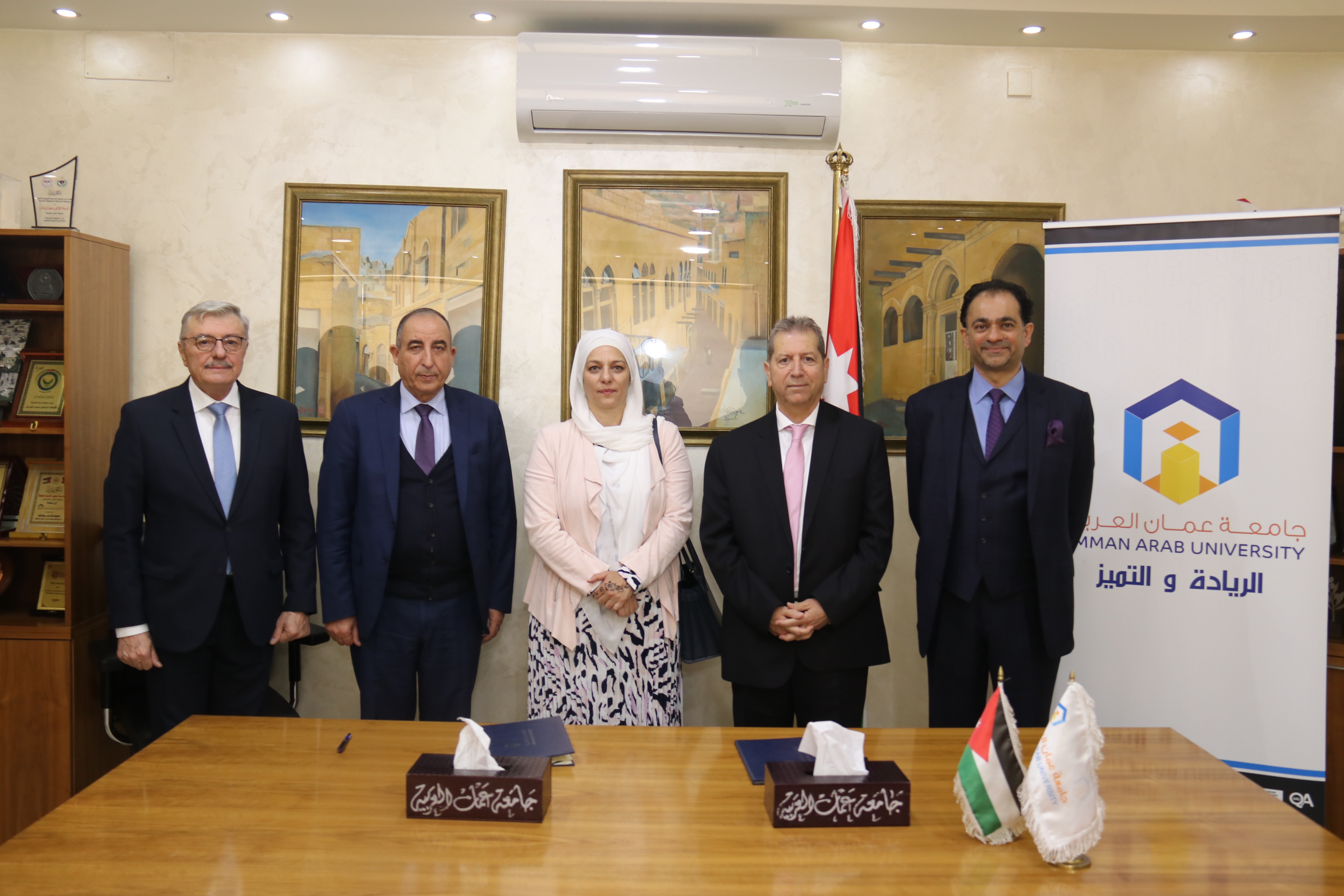 مذكرة تفاهم بين الحديقة النباتية الملكية وجامعة عمان العربية6