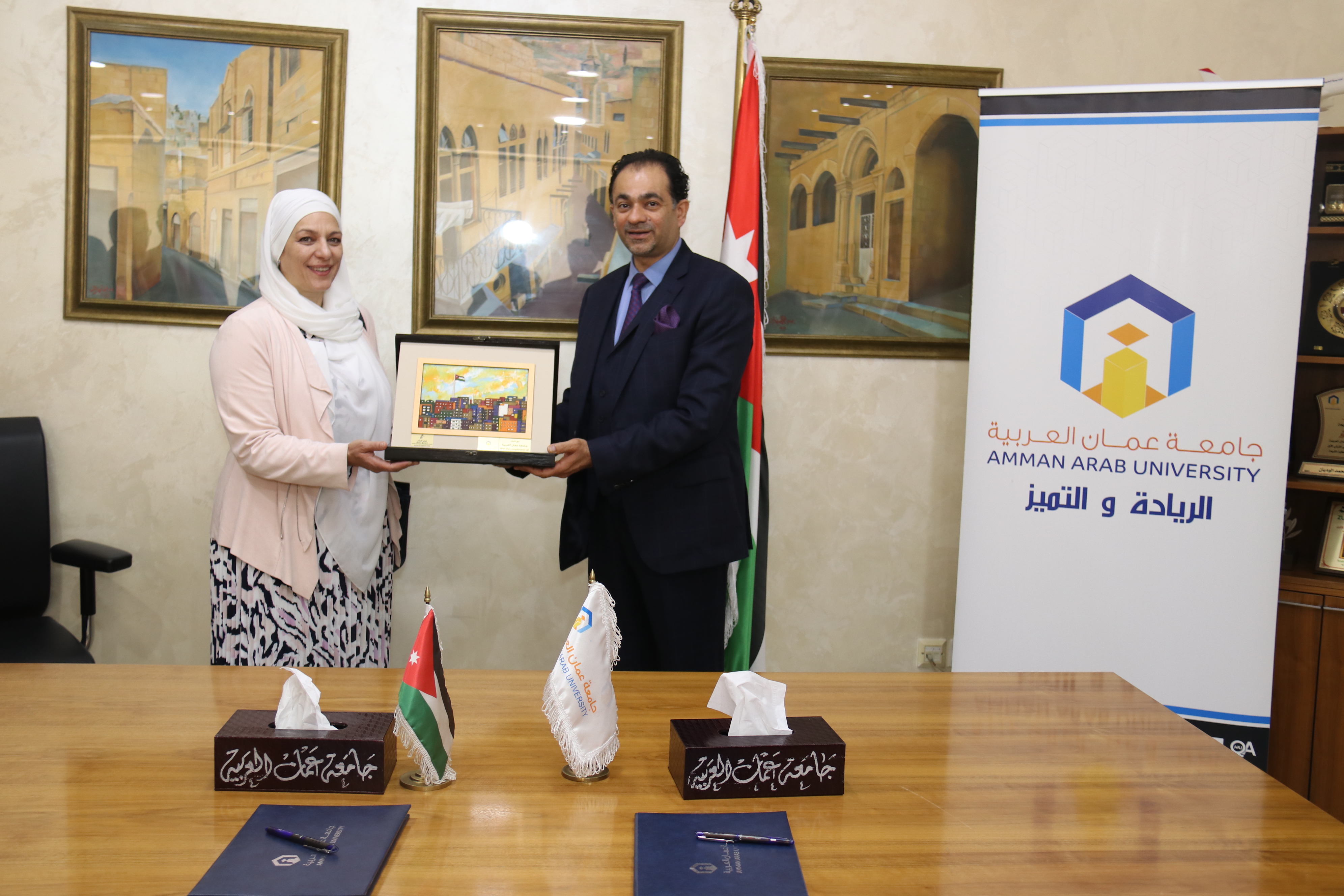 مذكرة تفاهم بين الحديقة النباتية الملكية وجامعة عمان العربية7