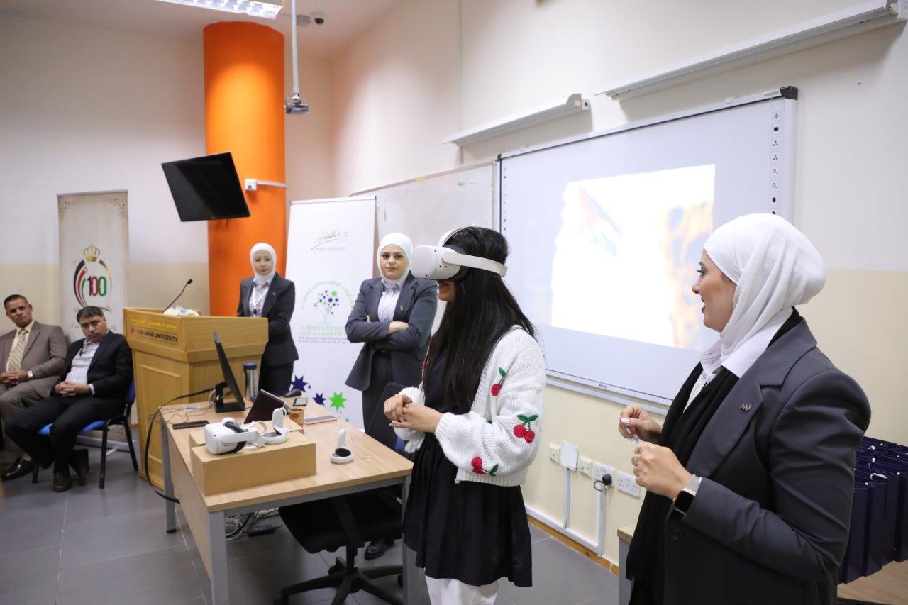 "عمان العربية" تستقبل وفداً طلابياً من مدرسة أكاديمية المنطلق 5