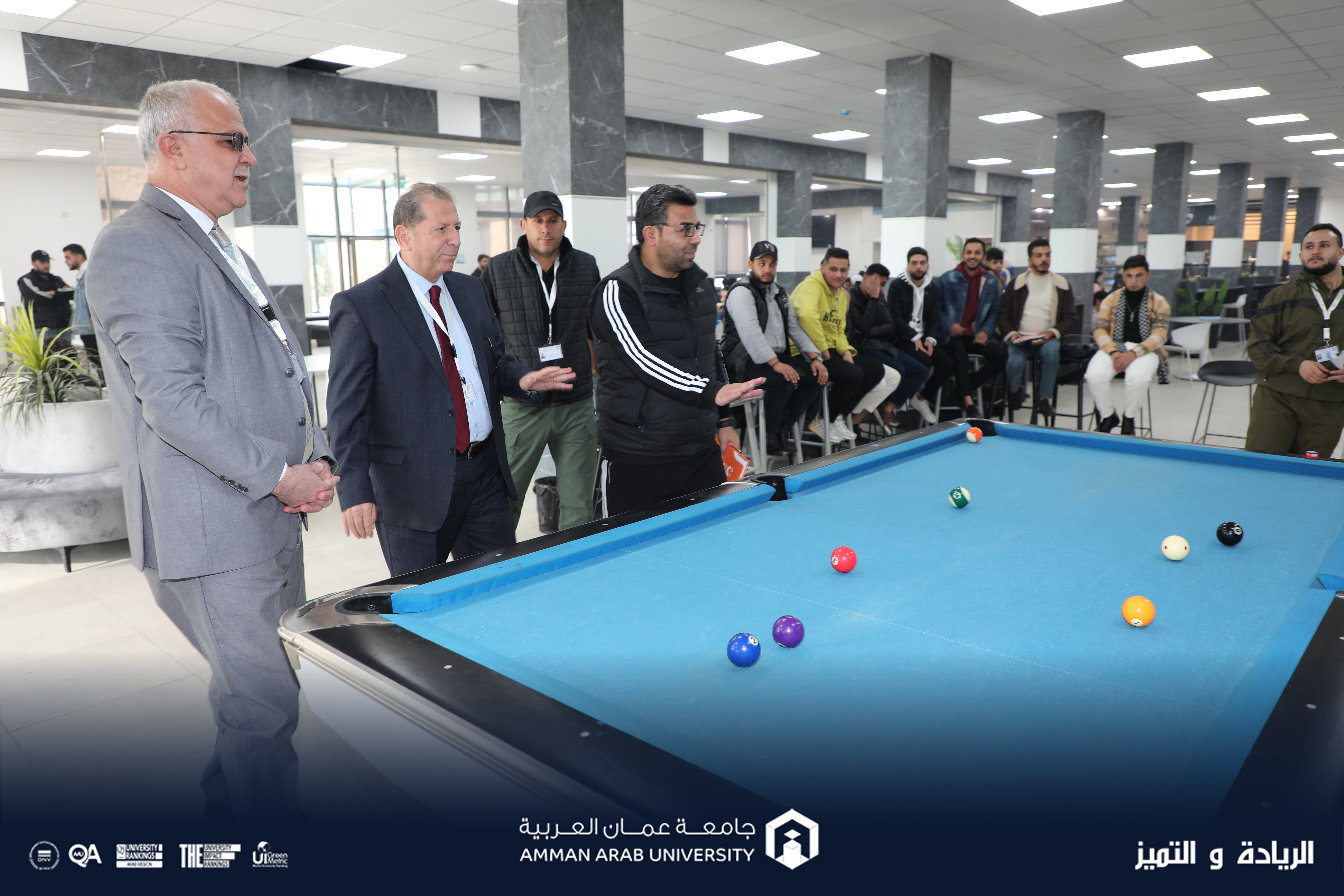 الطالب محيسن بطلاً لبطولتي البلياردو والسنوكر لطلبة جامعة عمان العربية3