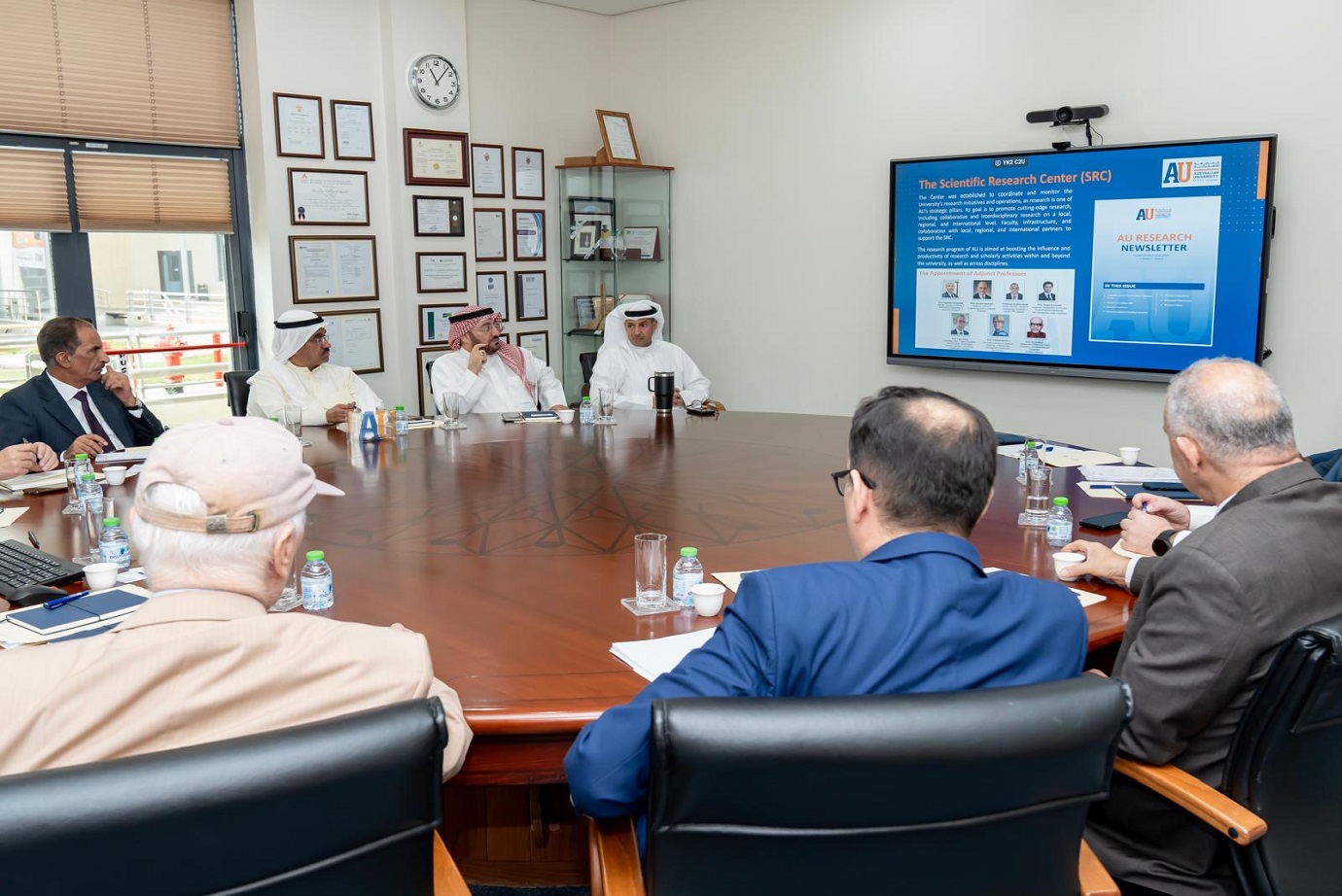 رئيس جامعة عمان العربية يزور الجامعة الاسترالية في الكويت9