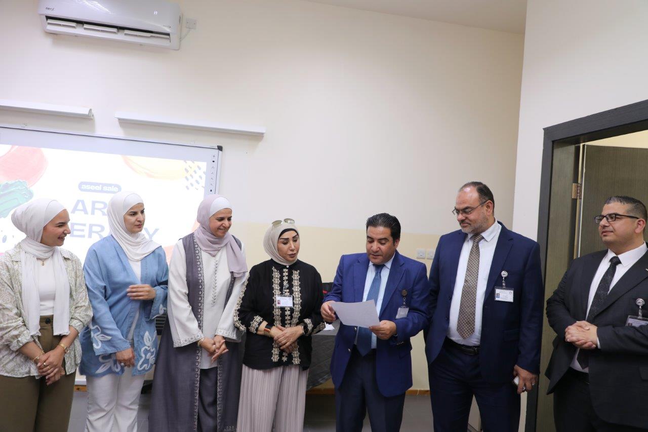 جامعة عمان العربية تنظم ورشة تدريبية بعنوان "العلاج النفسي بالفن" للتوعية بالطرق الصحيحة للتفريغ النفسي1