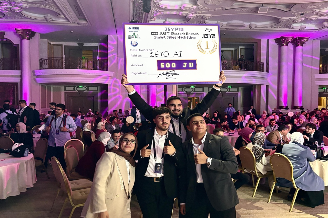 فرع (IEEE) في جامعة عمان العربية يحقق إنجازات نوعية في مؤتمر JSYP105