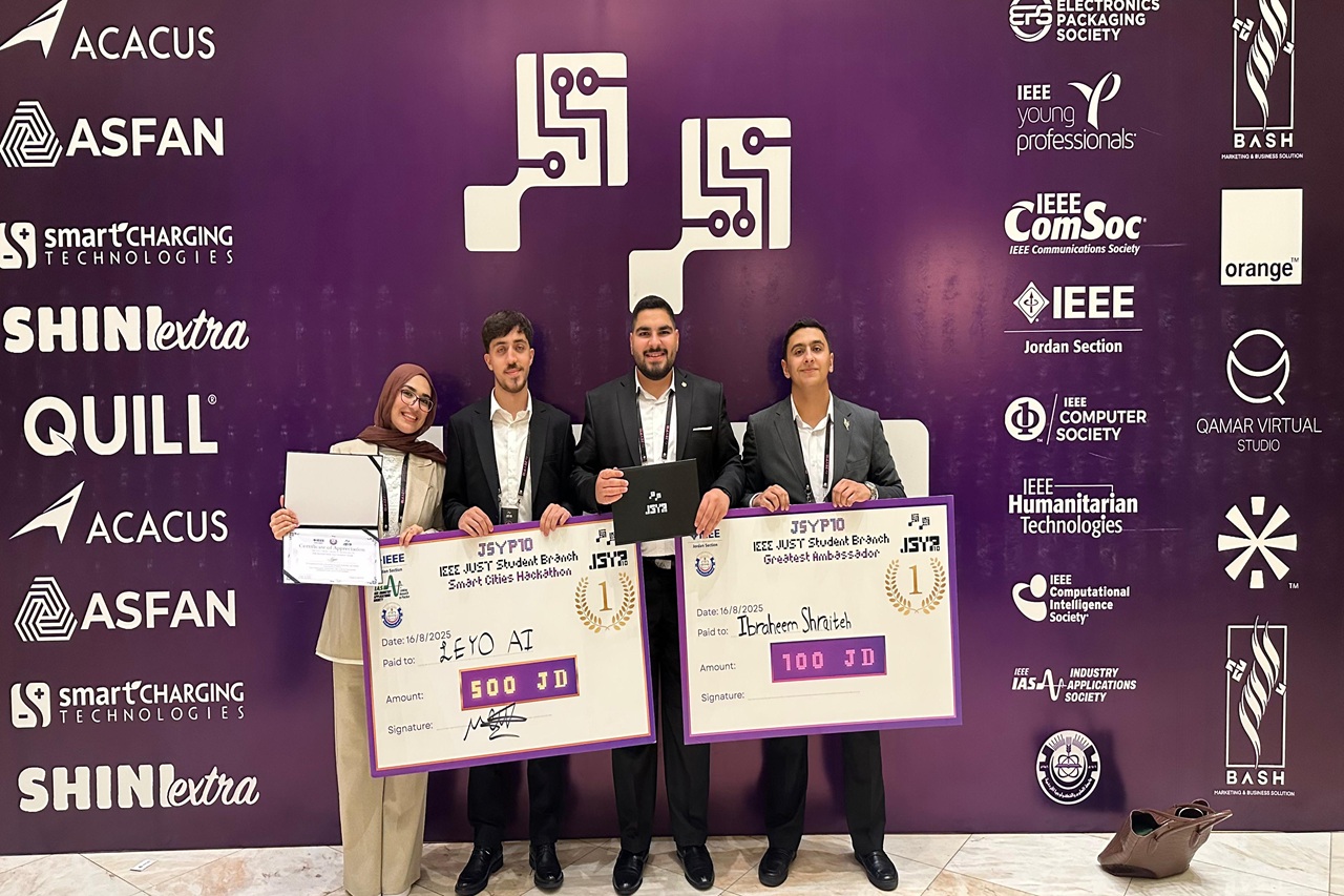 فرع (IEEE) في جامعة عمان العربية يحقق إنجازات نوعية في مؤتمر JSYP104