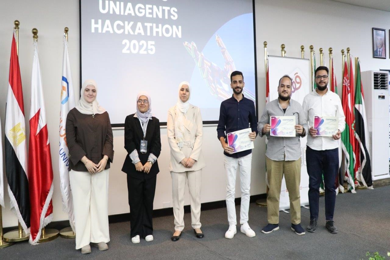 "عمان العربية" تستضيف الحفل الختامي لهاكاثون" UNI Agents" بمشاركة IEEE AAU ووفود من (24) دولة عربية20