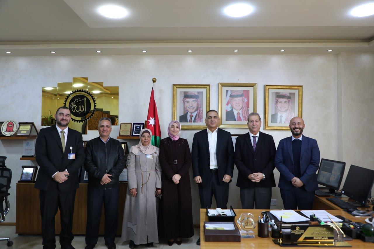 رئيس جامعة عمان العربية يستقبل وفداً من جمعية لجنة اليتيم العربي5