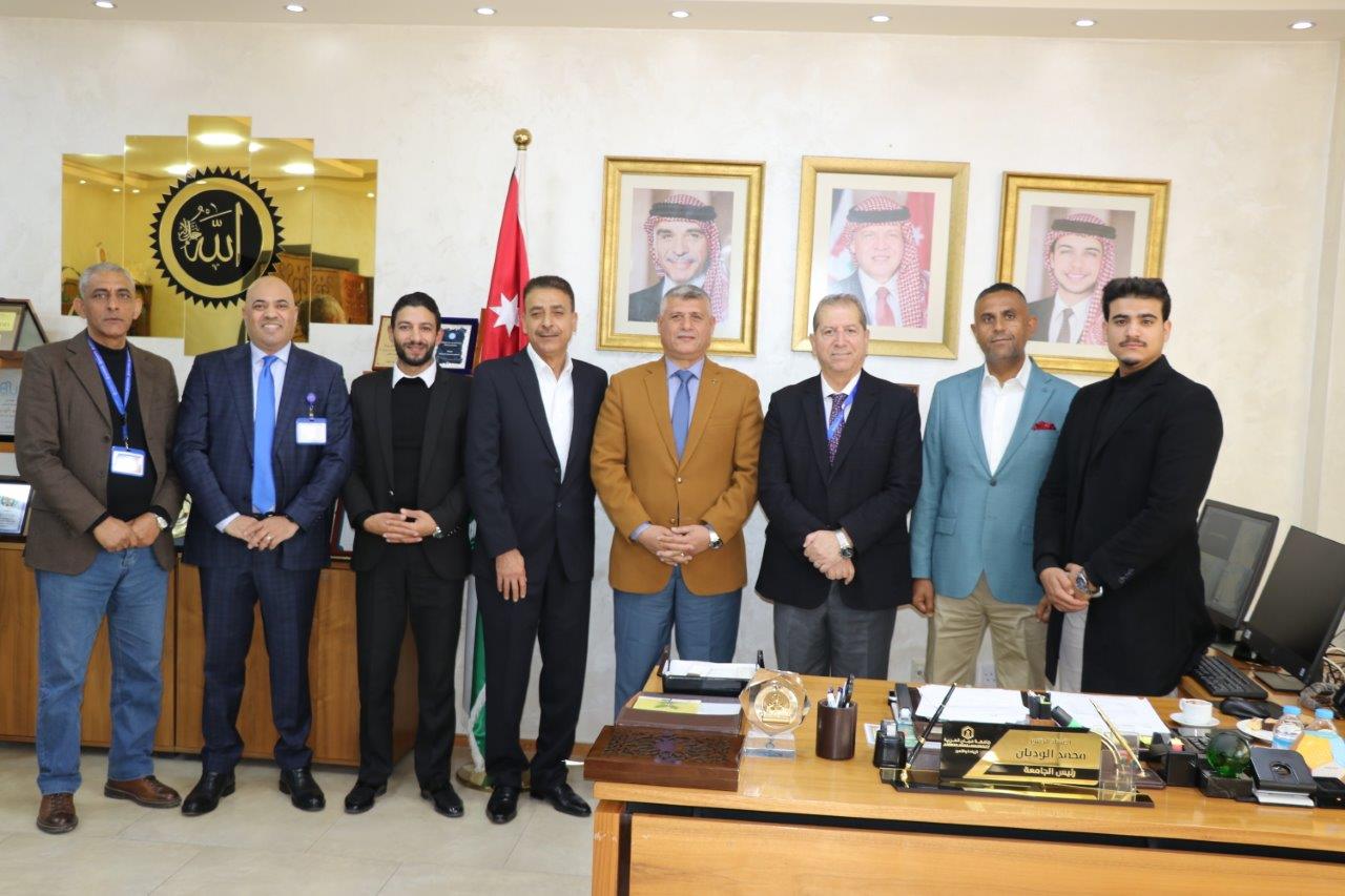 رئيس جامعة عمّان العربية يستقبل وفدًا من بلدية بيرين6