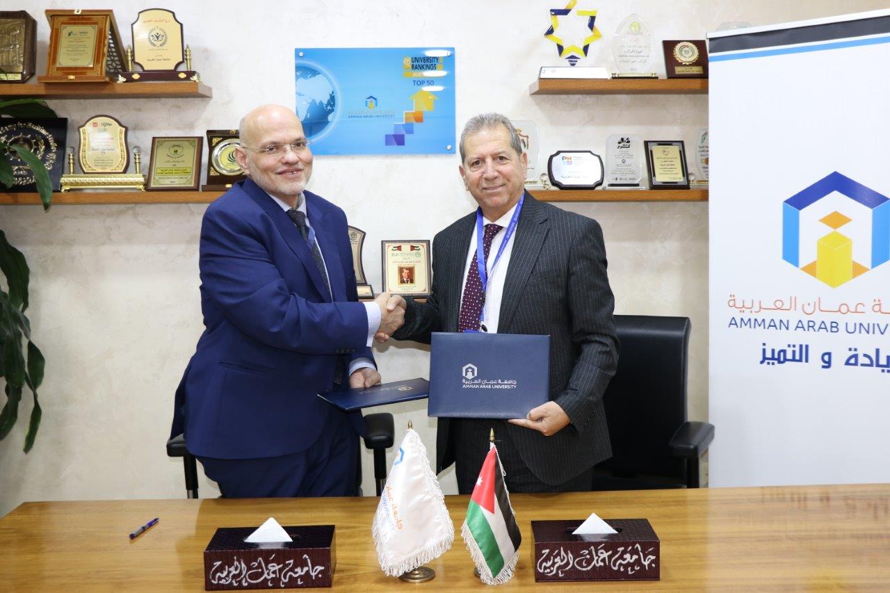 جامعة عمان العربية توقّع اتفاقية تعاون مع الأكاديمية العالمية للصحة الرقمية في المملكة المتحدة8
