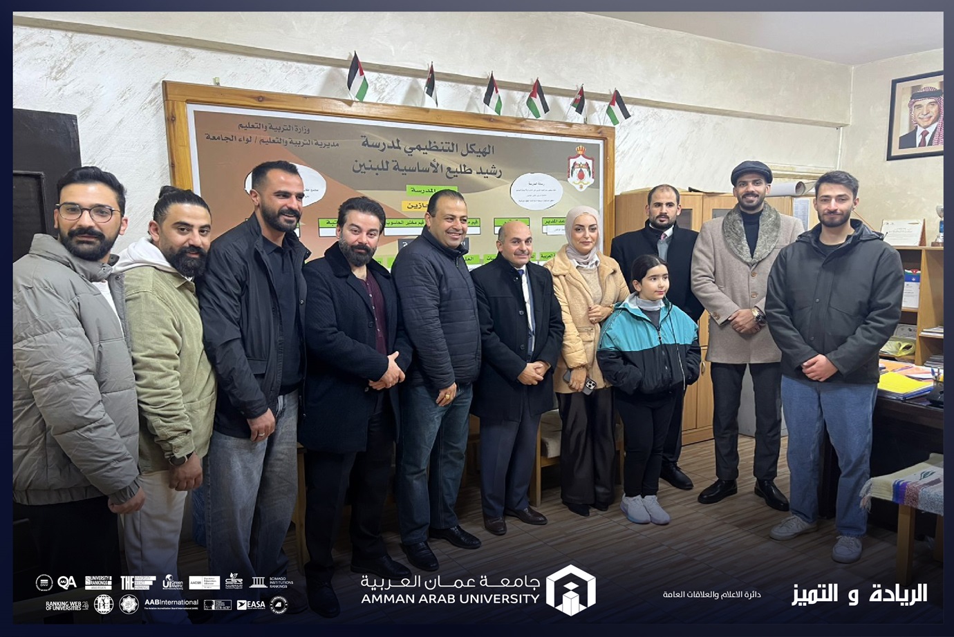 كلية الأعمال في "عمان العربية" تنفّذ زيارة توعوية لمدرسة رشيد طليع الثانوية لتعزيز وعي الطلبة باختيار التخصصات الجامعية المطلوبة في سوق العمل