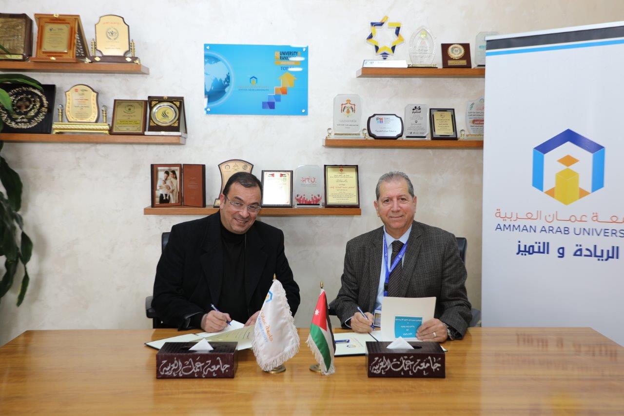 اتفاقية تعاون بين جامعة عمان العربية ومؤسسة نهر الأردن للصناعات الدوائية لتعزيز التدريب العملي والبحث التطبيقي4
