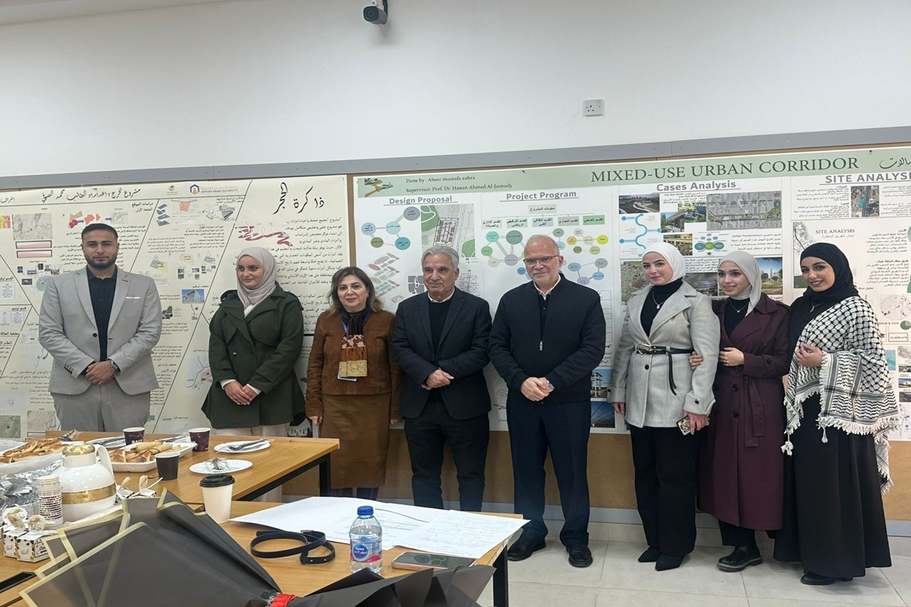 طلبة قسم هندسة العمارة في "عمان العربية" يناقشون مشاريع تخرج تواكب التحول الرقمي وتعكس هوية المجتمع2