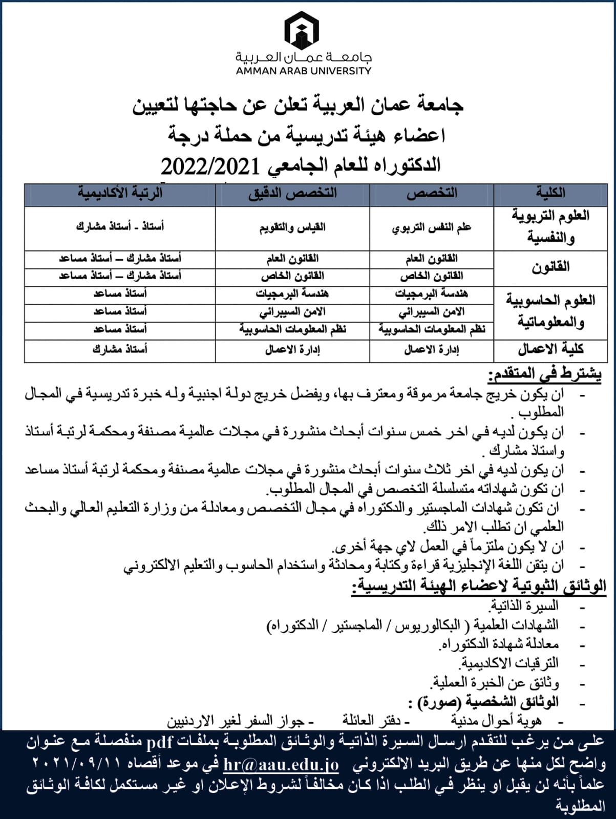 اعلان توظيف