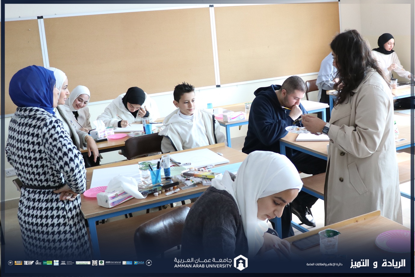 كلية الصيدلة في "عمان العربية" تنظم ورشة بعنوان: " From Heart to Art " لتعزيز الإبداع بين الطلبة