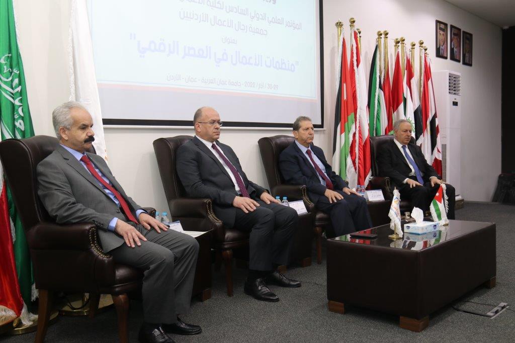 افتتاح فعاليات المؤتمر العلمي الدولي السادس لكلية الأعمال في جامعة عمان العربية6