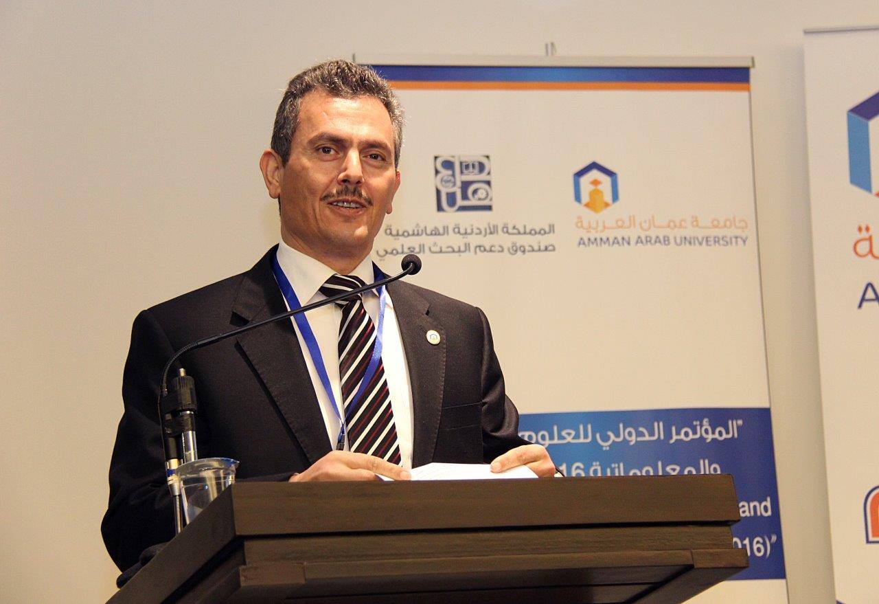افتتاح فعاليات المؤتمر الدولي للعلوم الحاسوبية والمعلوماتية في عمان العربية10