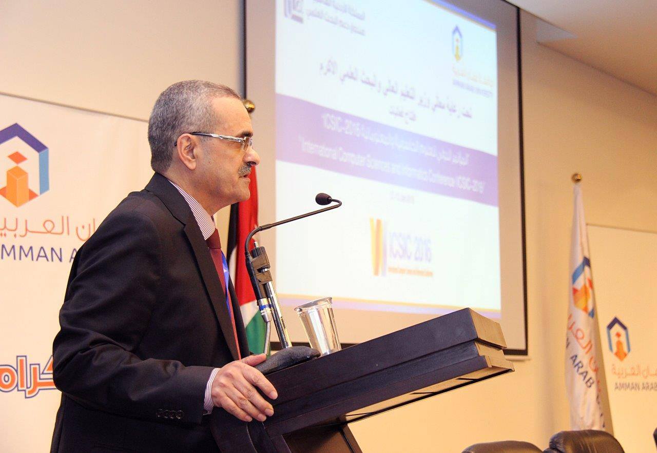 افتتاح فعاليات المؤتمر الدولي للعلوم الحاسوبية والمعلوماتية في عمان العربية9