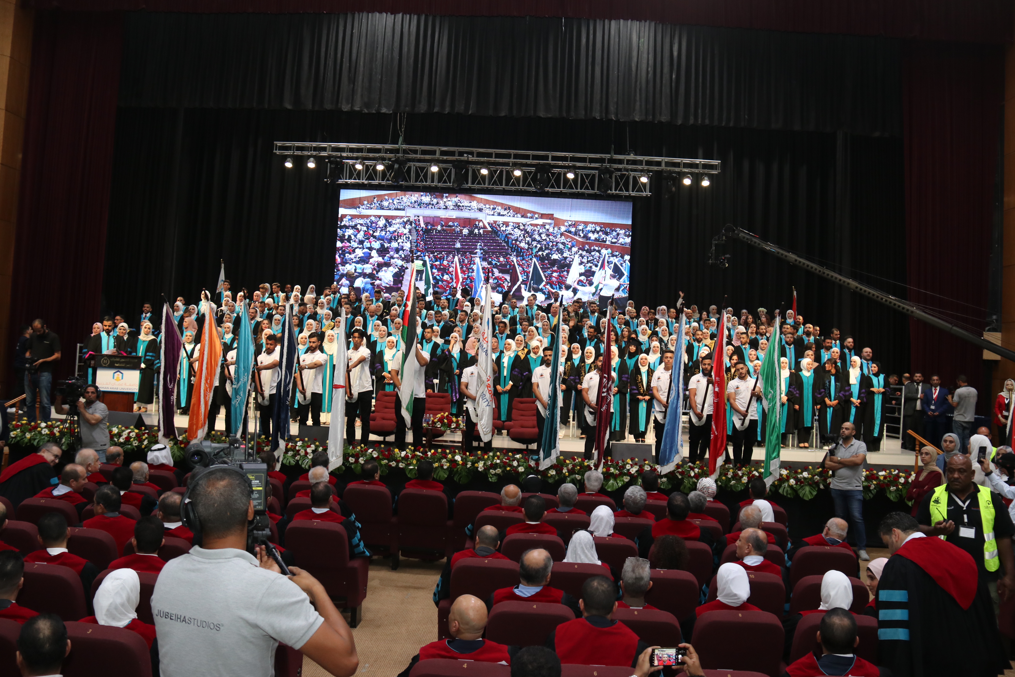 مشاهد أولية لاحتفالات جامعة عمان العربية بخريجيها للعام الدراسي 2021-20227