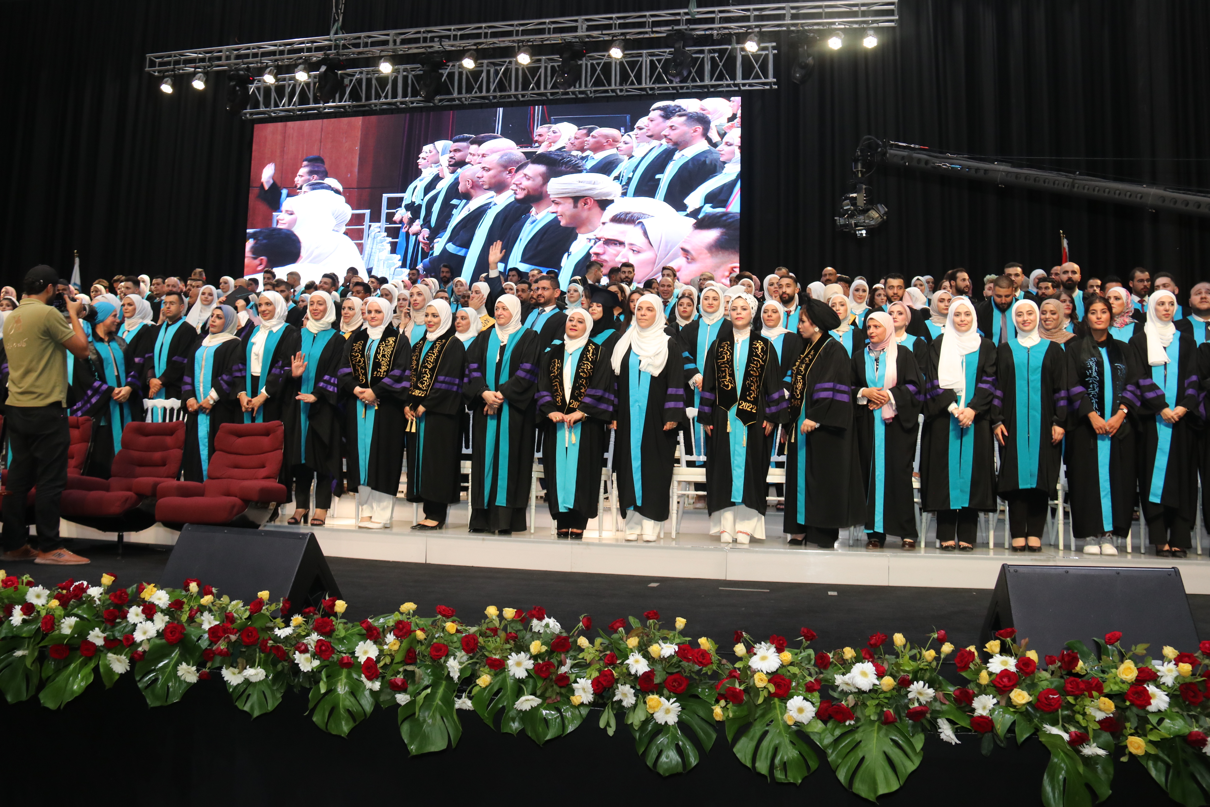 مشاهد أولية لاحتفالات جامعة عمان العربية بخريجيها للعام الدراسي 2021-20228
