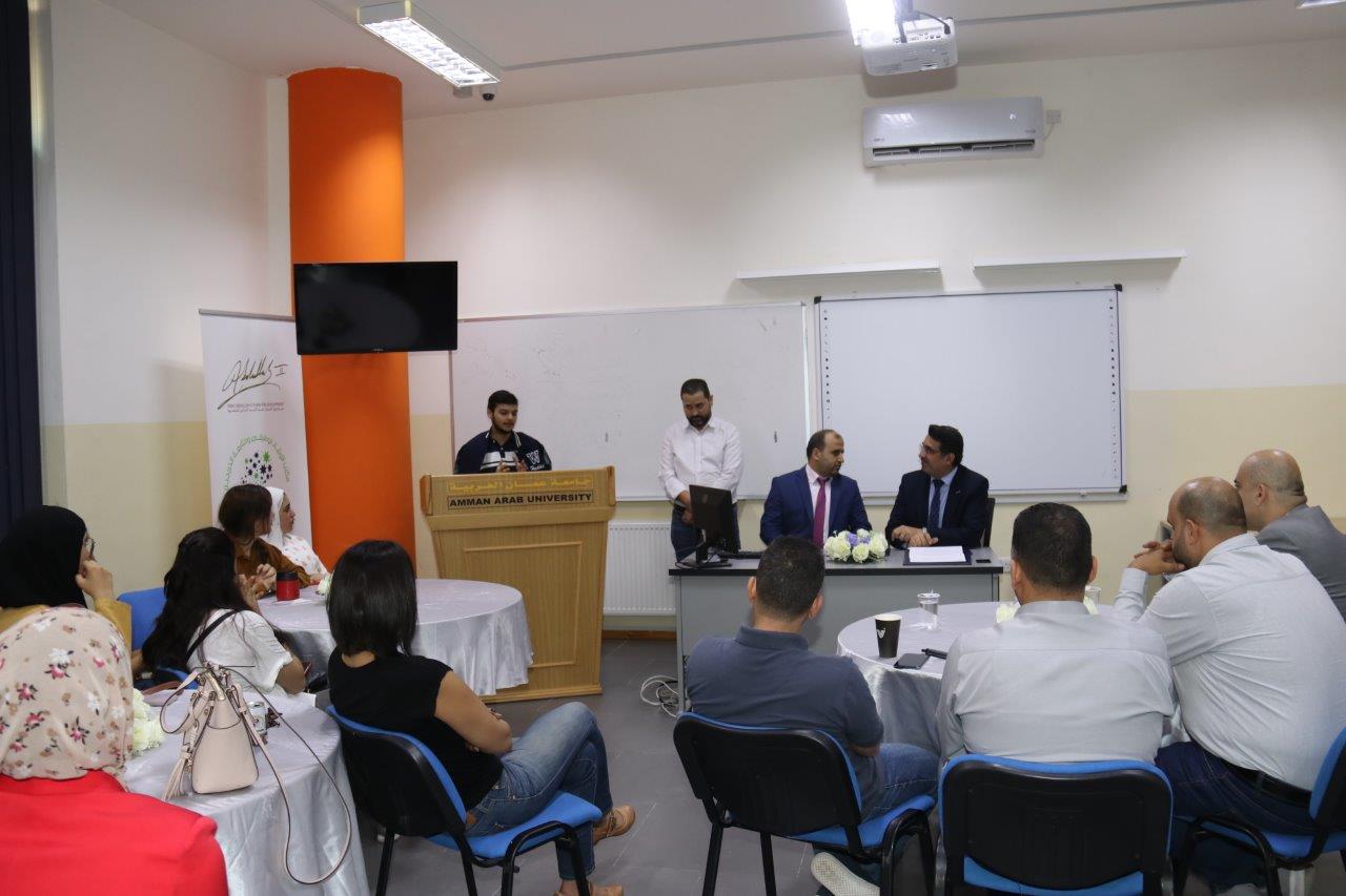 كلية العلوم الحاسوبية والمعلوماتية في "عمان العربية" تكرم الطلبة الفائزين بمسابقة Cyber Talent العالمية7