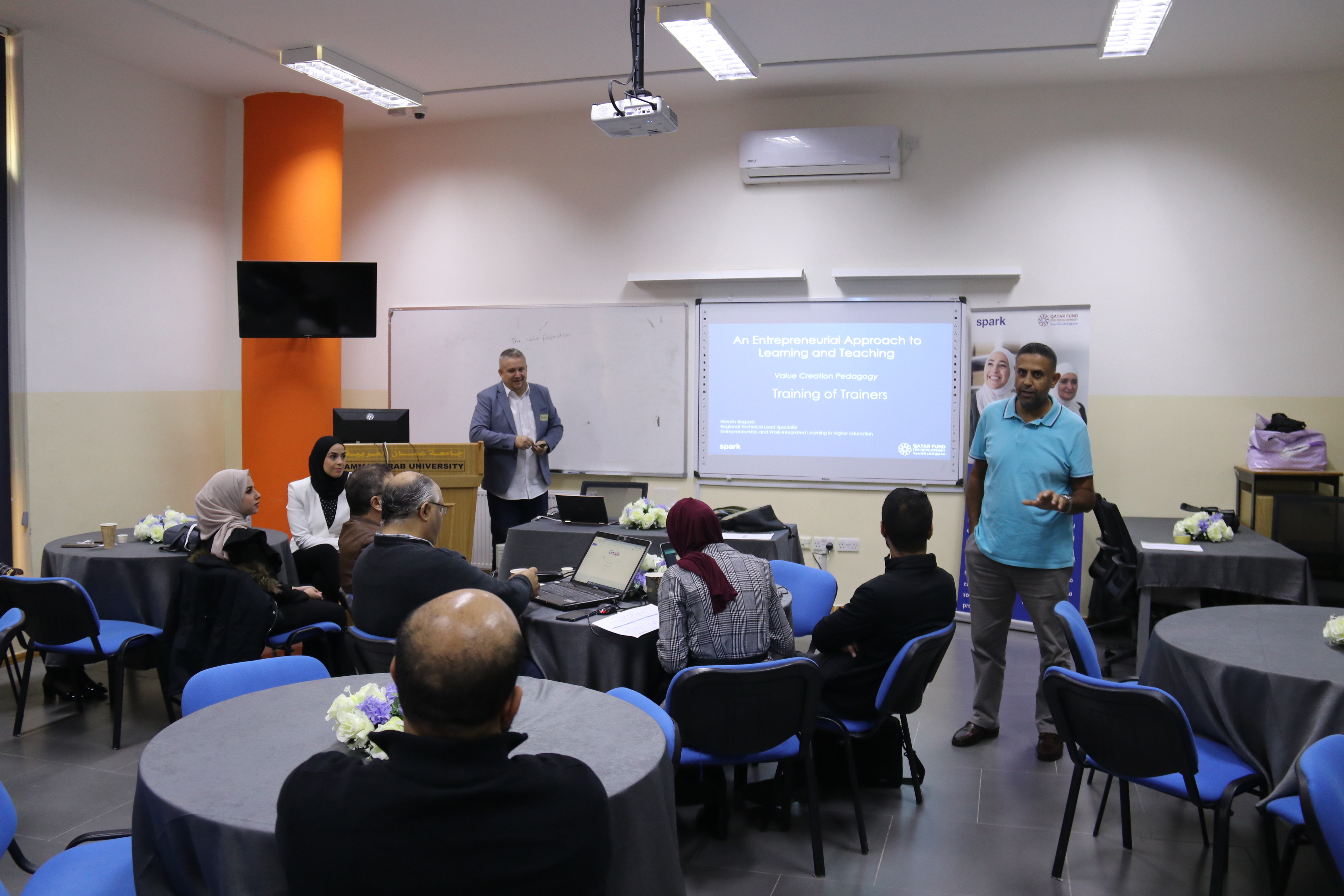 برنامج تدريبي مشترك بين "عمان العربية" ومنظمة سبارك حول خلق القيمة المضافة1
