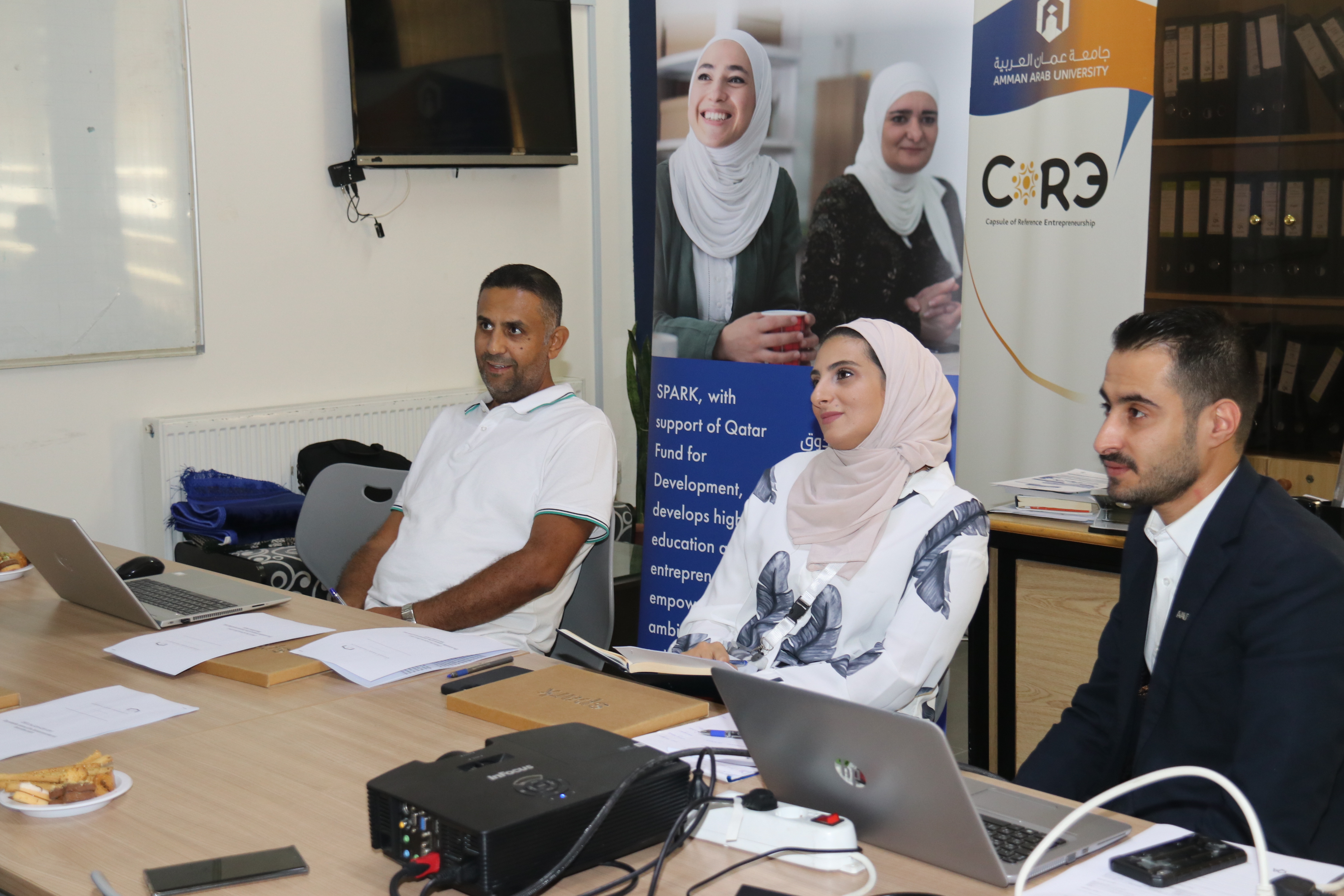 برنامج تدريبي مشترك بين "عمان العربية" ومنظمة سبارك العالمية5