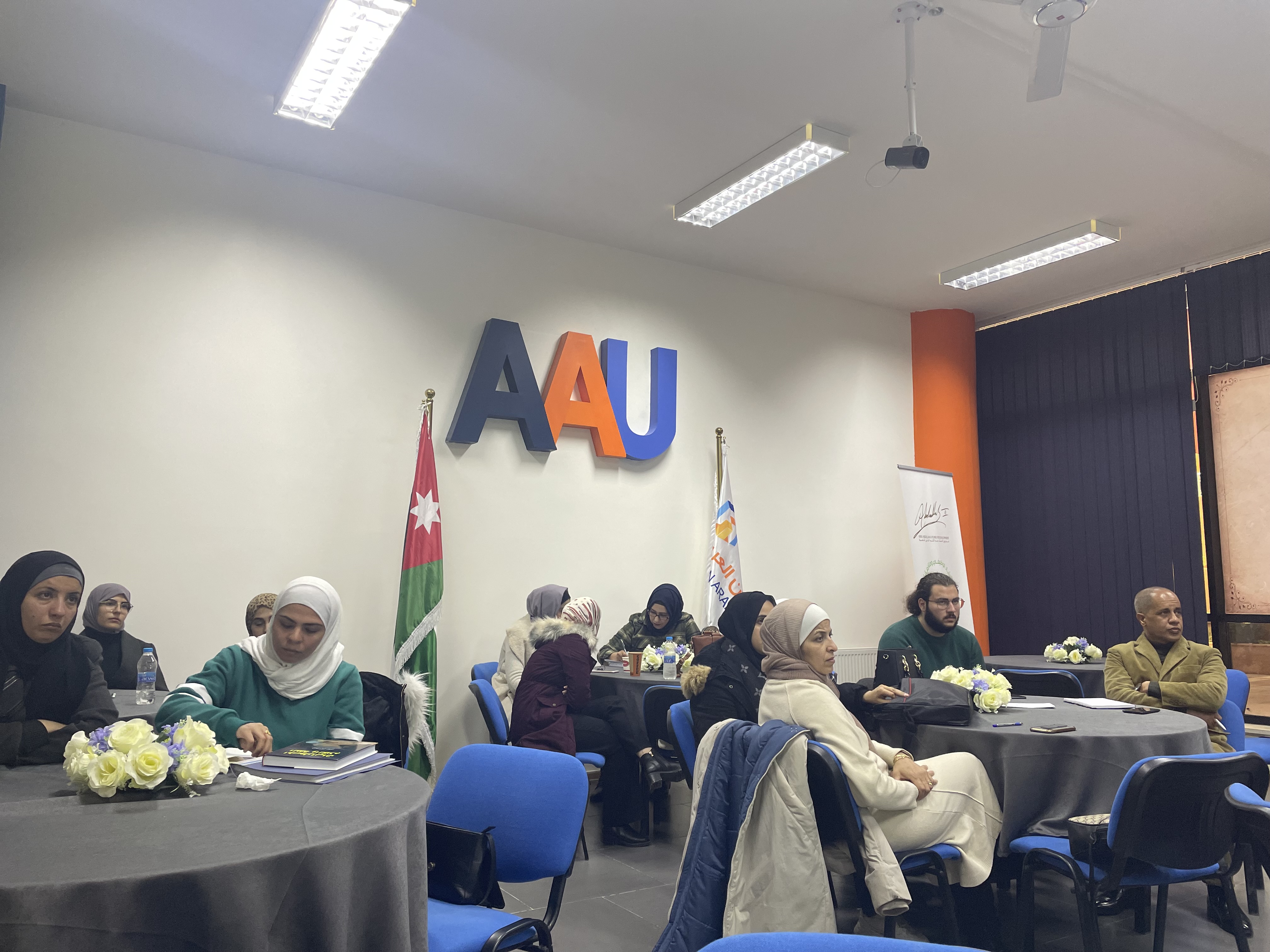 ورشة "مقاييس واختبارات الذكاء" لطلبة جامعة عمان العربية1