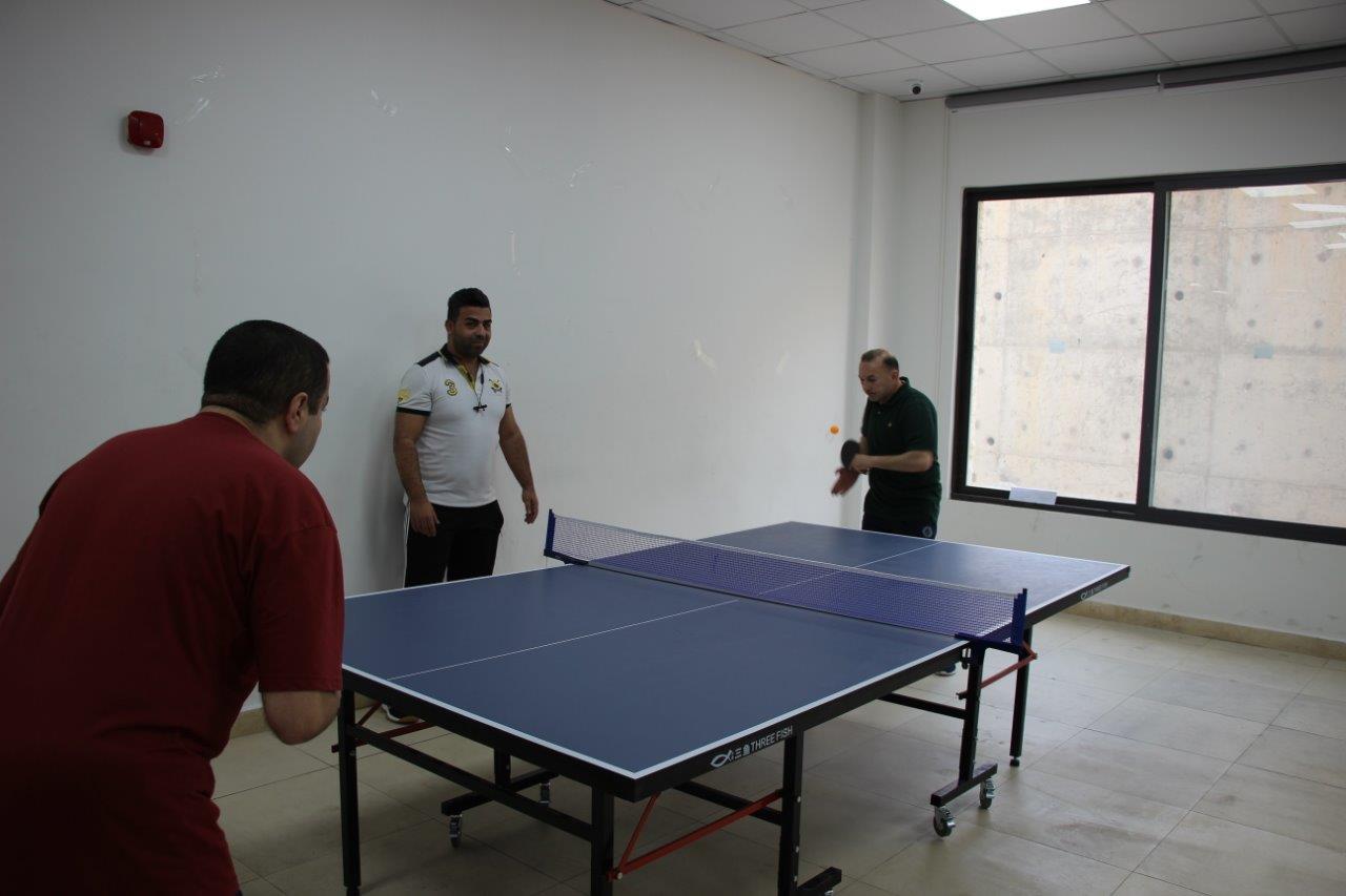 بطولة تنس طاولة لأعضاء الهيئتين التدريسية والإدارية في "عمان العربية"1