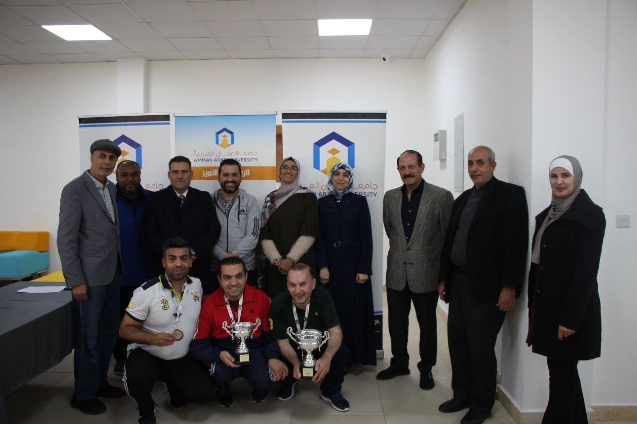 بطولة تنس طاولة لأعضاء الهيئتين التدريسية والإدارية في "عمان العربية"9