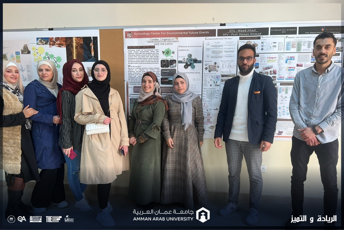 مشاريع تخرج طلبة قسم هندسة العمارة في "عمان العربية"