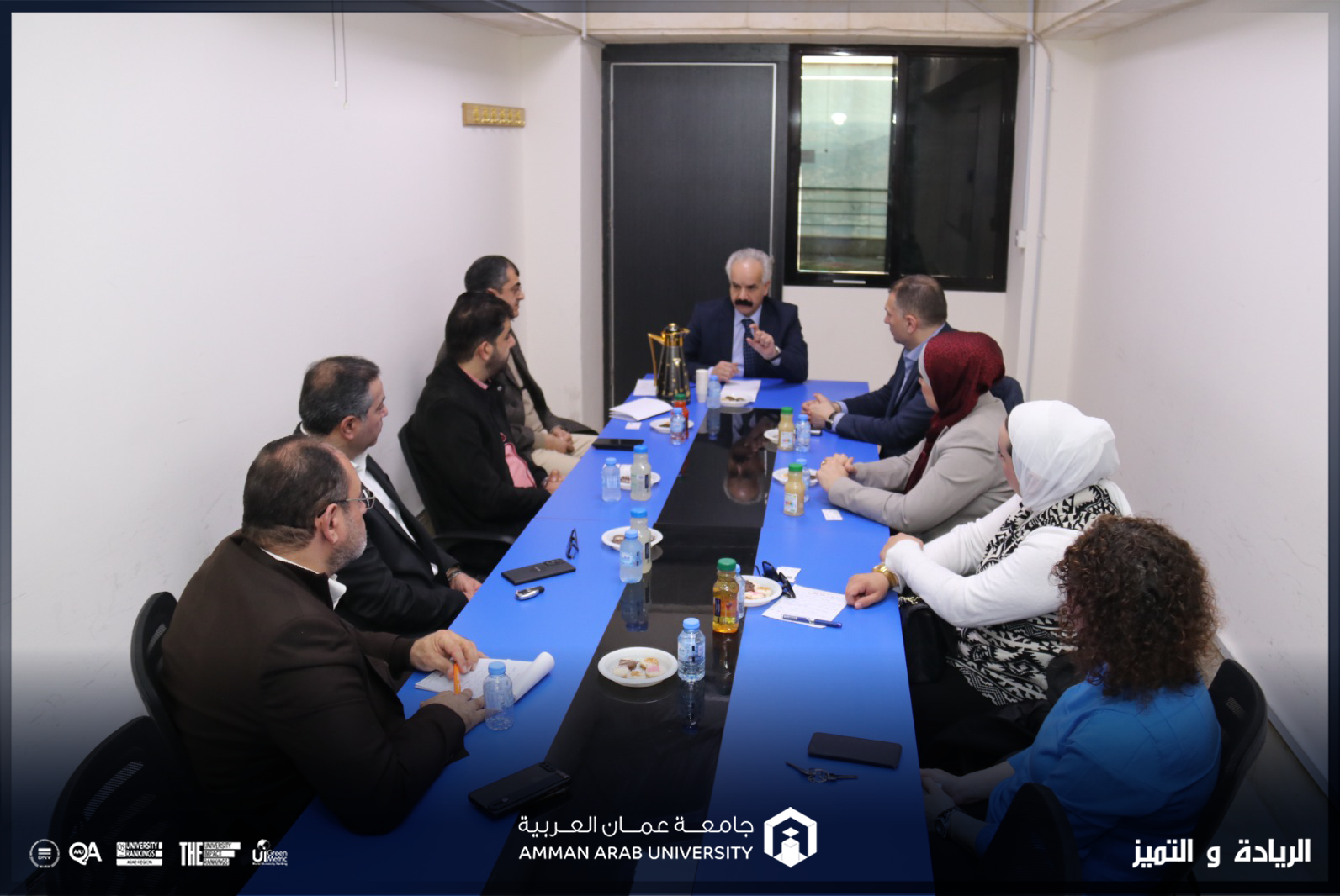 اجتماع المجلس الاستشاري لكلية الأعمال في "عمّان العربية"