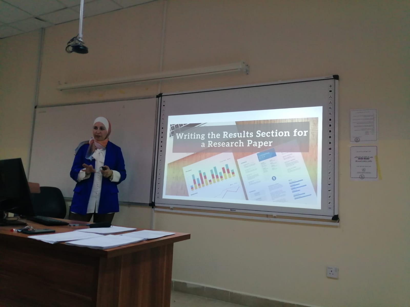 ورشة "أسس الكتابة الأكاديمية في البحث العلمي" لطلبة صيدلة عمان العربية3