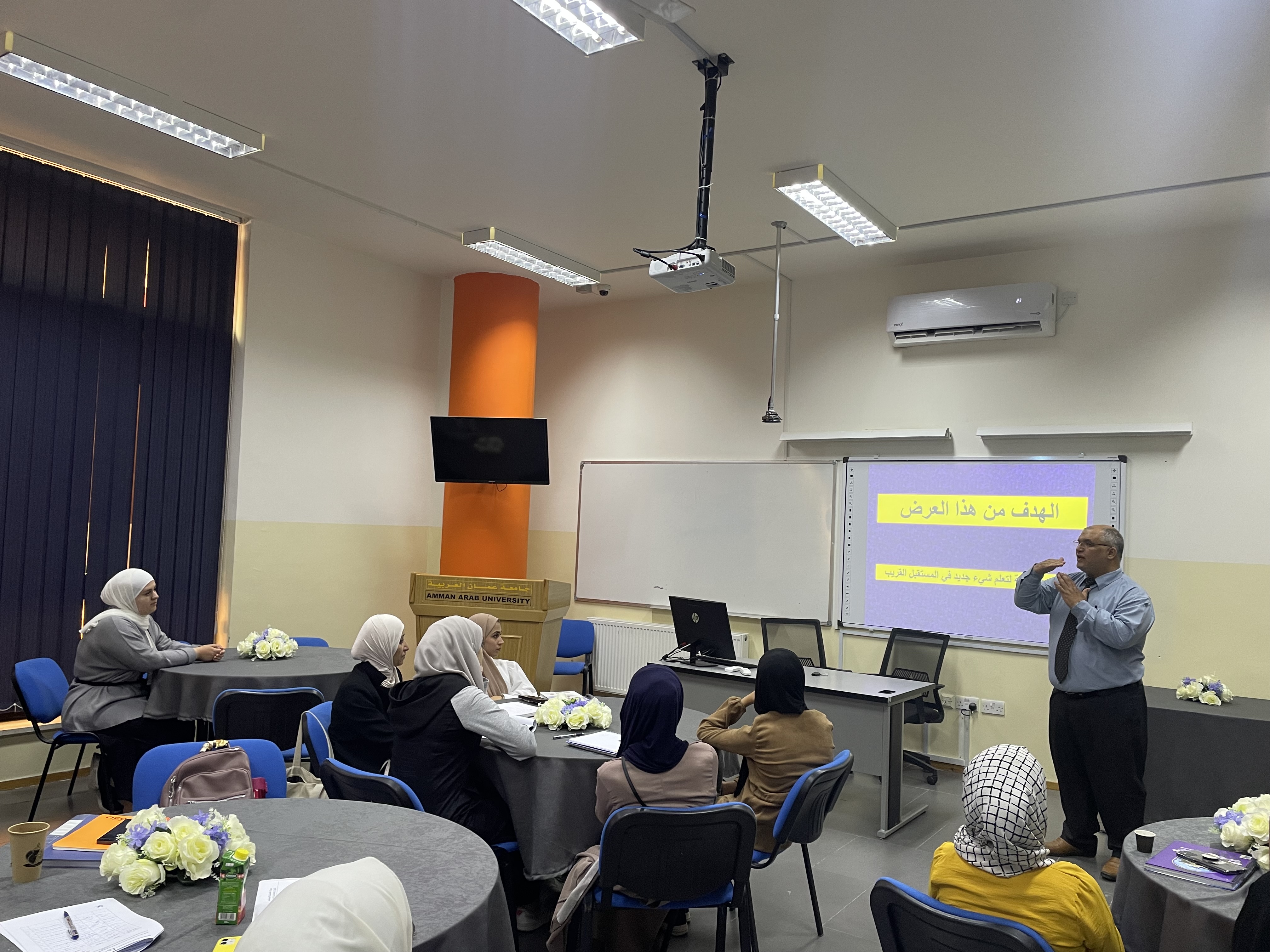ورشة "التعلم مدى الحياة" لطلبة جامعة عمان العربية2