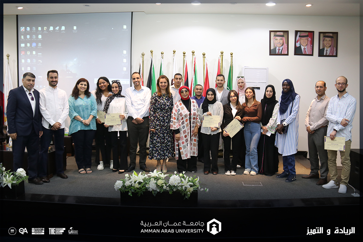 ندوة علمية بعنوان "منشورات بحثية" لطلبة جامعة عمان العربية