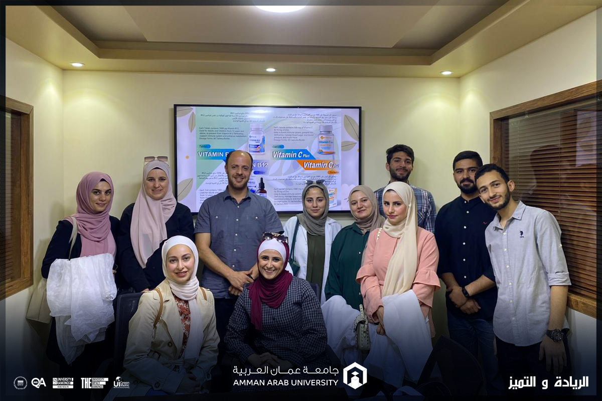 زيارة علمية لطلبة صيدلة "عمان العربية" لشركة الشجرة المباركة