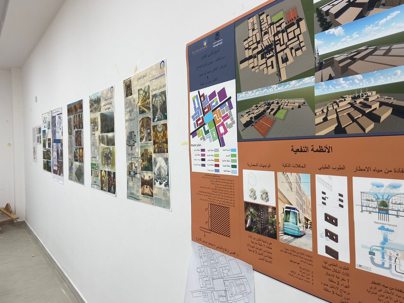 "إحياء قيم العمارة التقليدية في تصميم الأسواق" دورة تدريبية لطلبة "عمان العربية"1