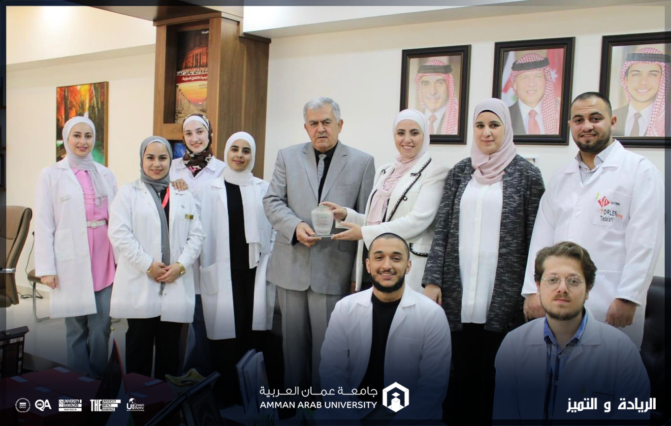 صيدلة "عمان العربية" تشارك في اليوم الطبي لأكاديمية الاتفاق الدولية