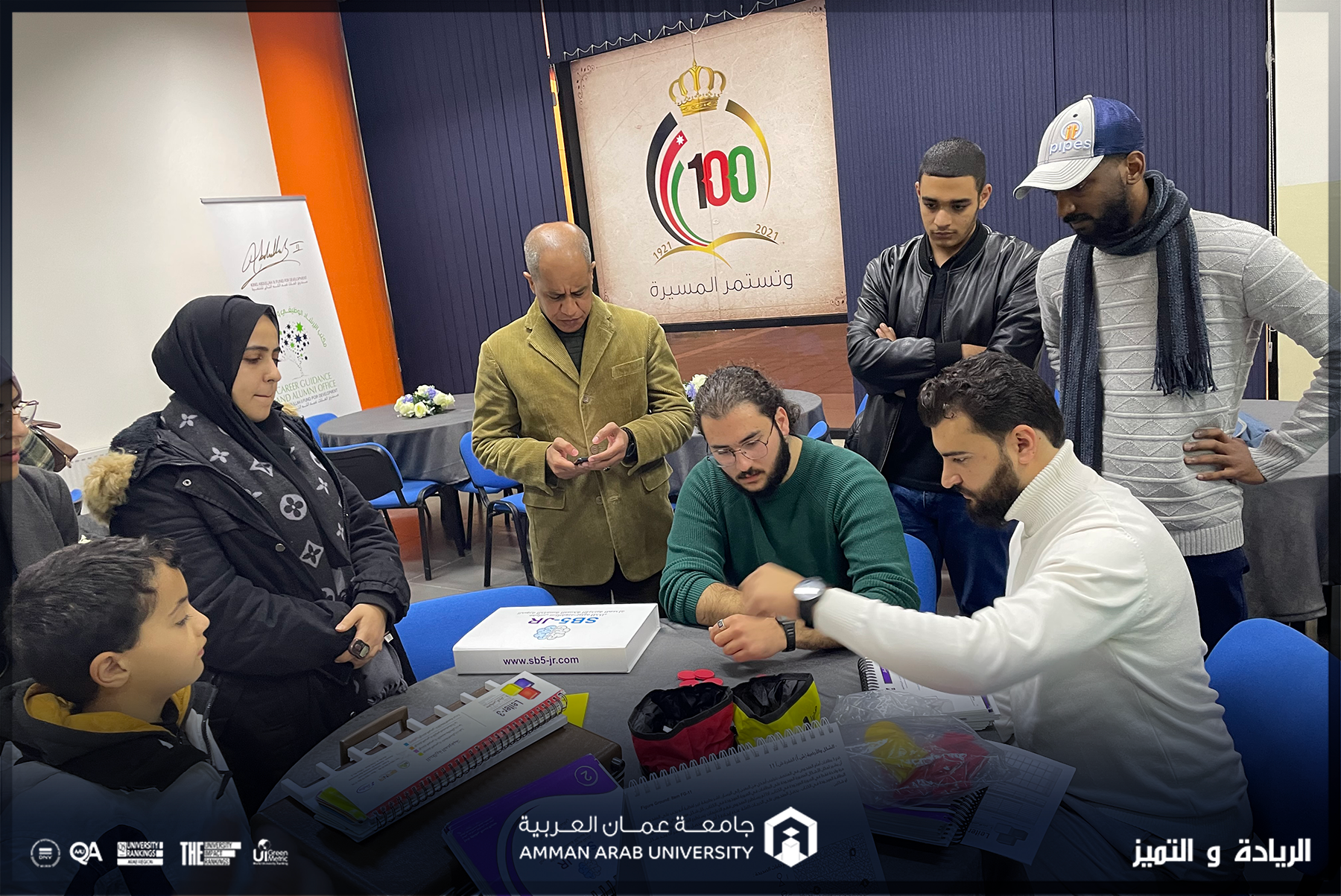 ورشة "مقاييس واختبارات الذكاء" لطلبة جامعة عمان العربية
