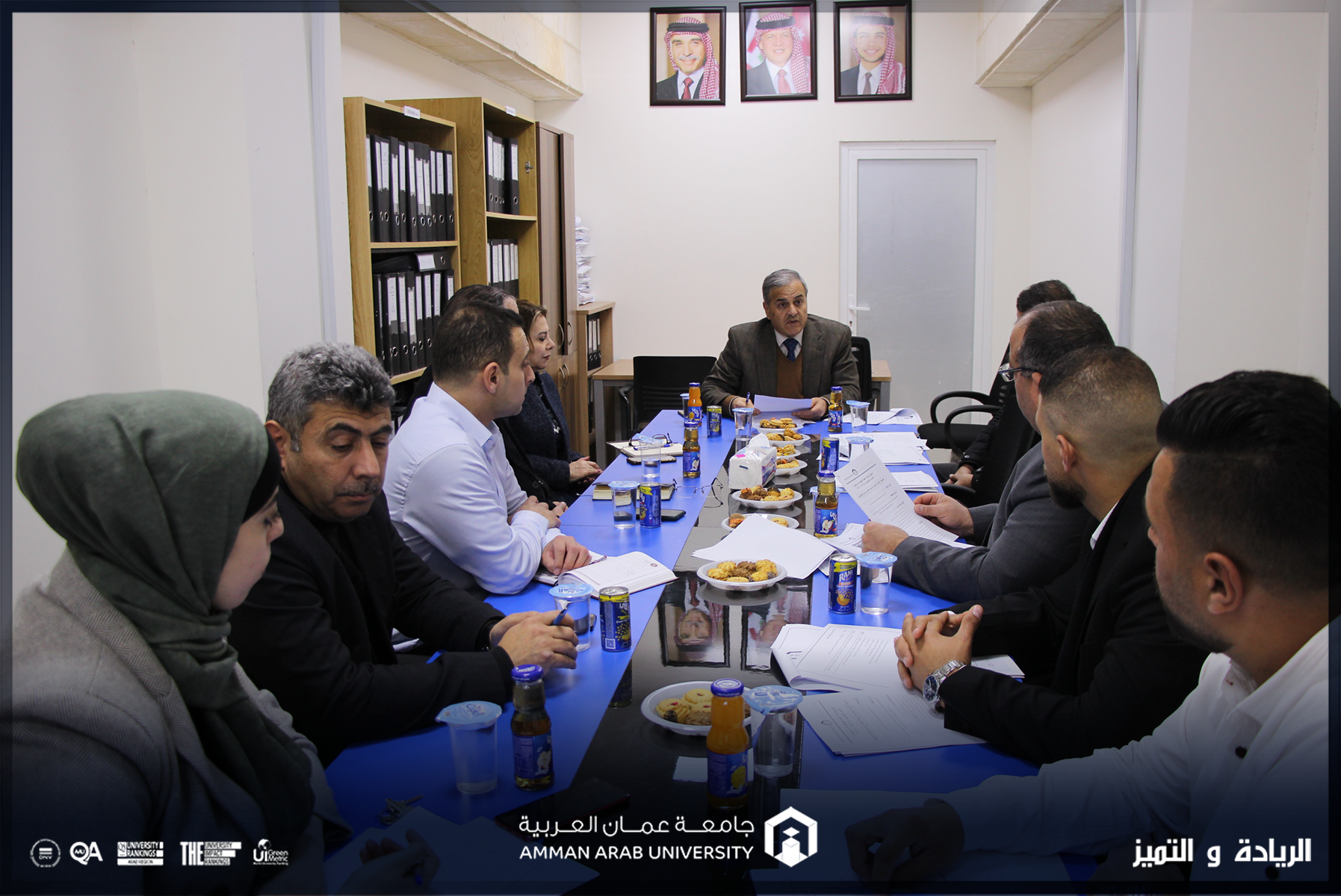 اجتماع المجلس الاستشاري لكلية الهندسة في جامعة عمان العربية